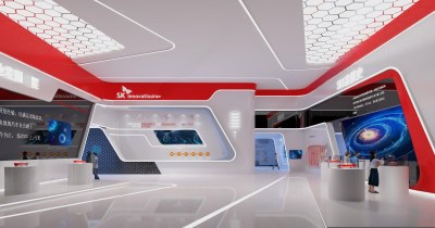 现代科技展厅3D模型下载